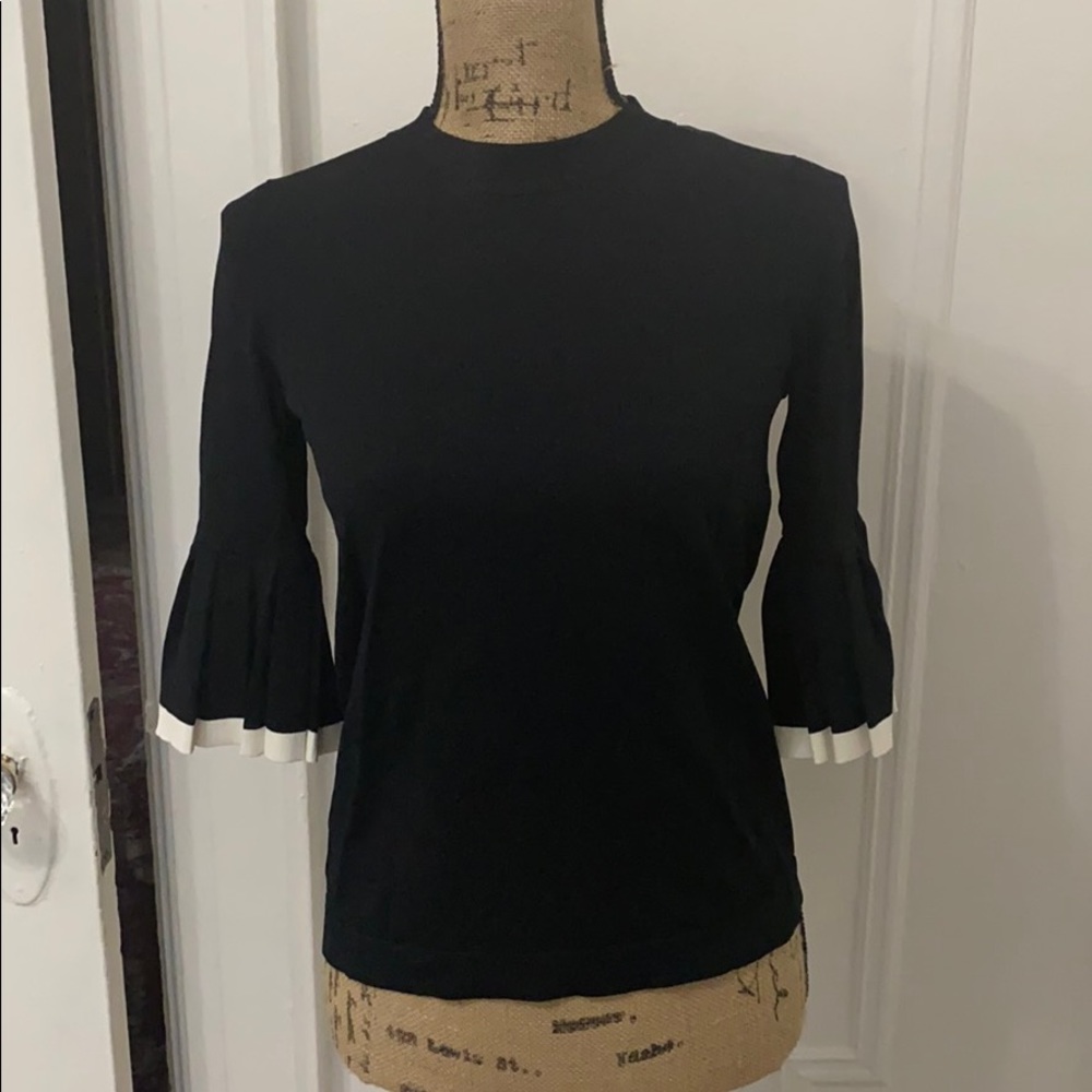 COS pleated sleeve lightweight top